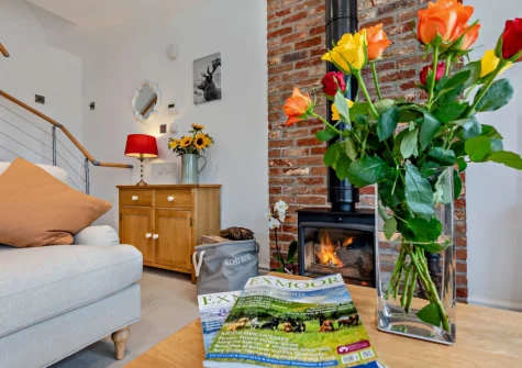 The living area at Kosi Kot, South Molton