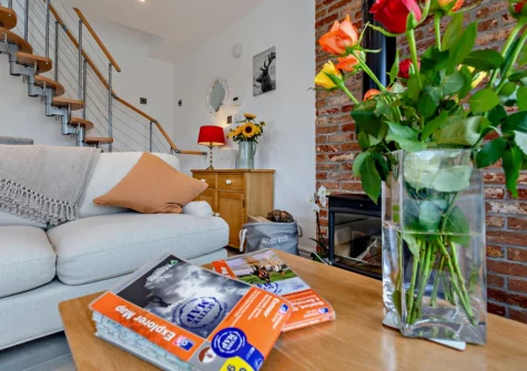 The living area at Kosi Kot, South Molton