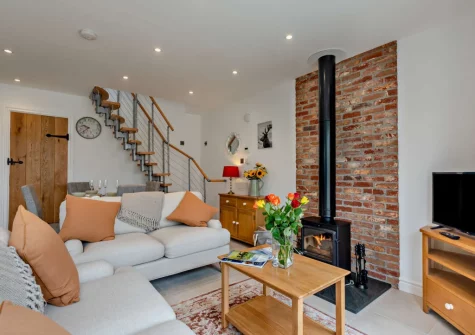 The living area at Kosi Kot, South Molton