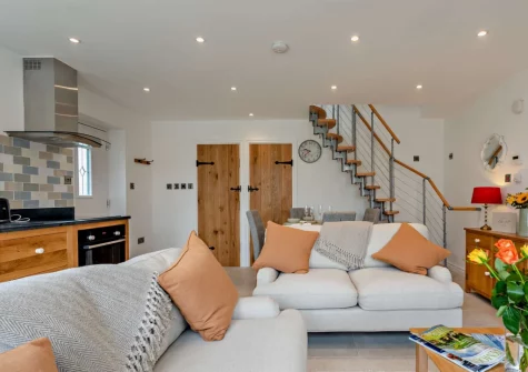 The living area at Kosi Kot, South Molton