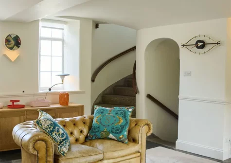 The living room at La Loggia, St Ives