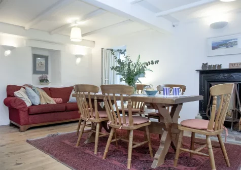 The Farmhouse dining room at Laity Vean Farmhouse and Hideaway, Carbis Bay