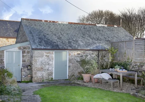 The Farmhouse garden at Laity Vean Farmhouse and Hideaway, Carbis Bay