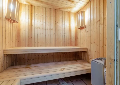 The shared sauna at Lakeside Haven, Kilkhampton