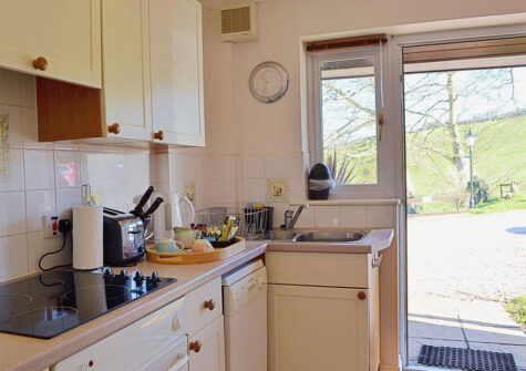 The kitchen at Lambs Gate, Newbarn Farm, Collaton St Mary