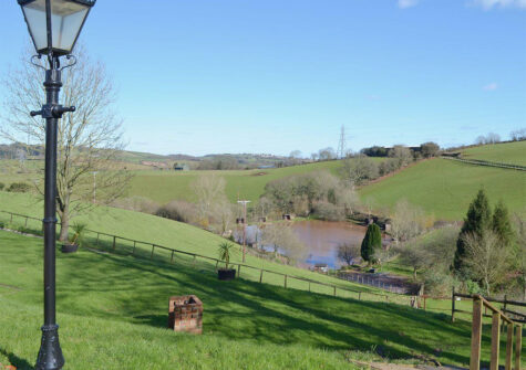 One of the barbecue sites at Newbarn Farm, Collaton St Mary