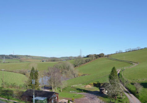 Uninterrupted countryside views at Newbarn Farm, Collaton St Mary
