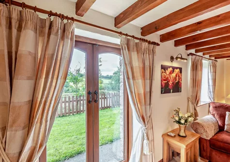 The living area at Lamerton Barn, Holsworthy
