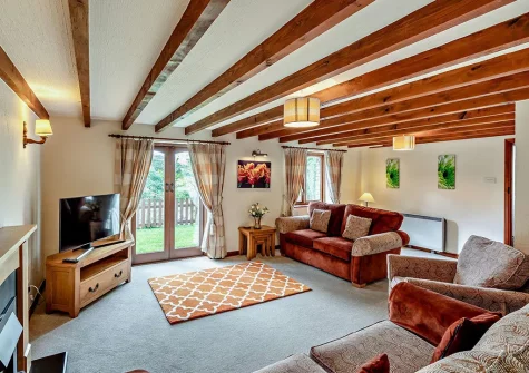 The living area at Lamerton Barn, Holsworthy