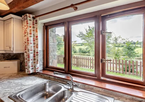 The kitchen at Lamerton Barn, Holsworthy