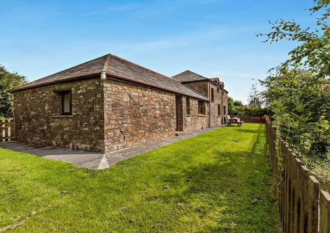 The enclosed garden at Lamerton Barn, Holsworthy