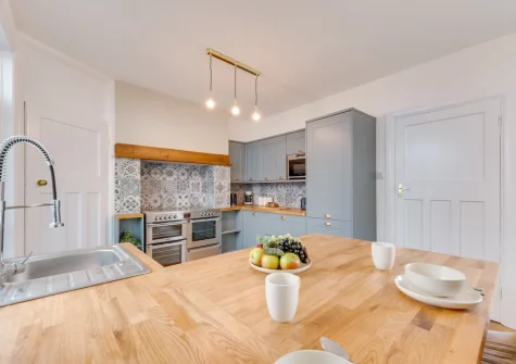 The kitchen at Lamorna, Looe