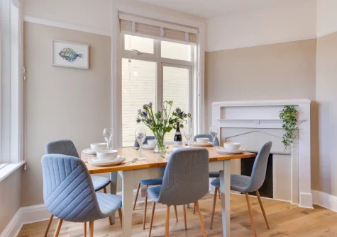 The dining area at Lamorna, Looe