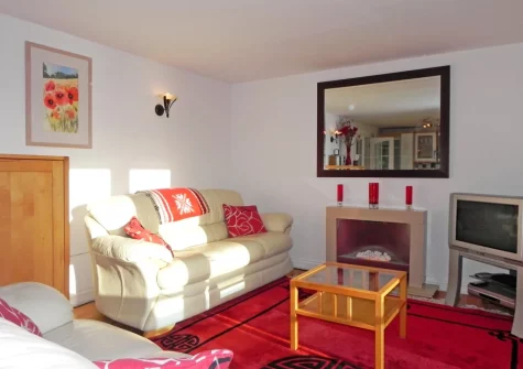 The living area at Lamorna, Porthleven