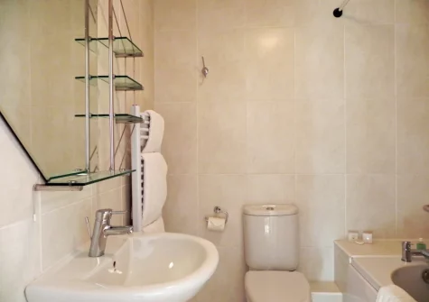 The bathroom at Lamorna, Porthleven