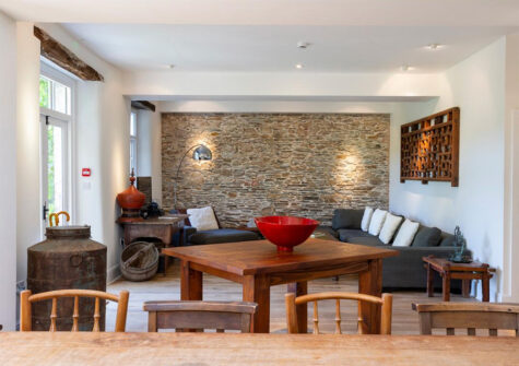 The family room at Landscove House, Landscove