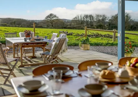 The garden at Lane Barton Barn, Woolfardisworthy