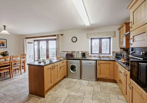 The kitchen at Lane Barton Stables, Woolfardisworthy
