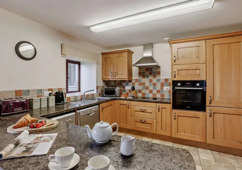 The kitchen at Lane Barton Stables, Woolfardisworthy