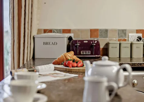 The kitchen at Lane Barton Stables, Woolfardisworthy