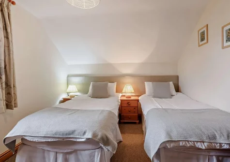 Bedroom #2 at Lane Barton Stables, Woolfardisworthy