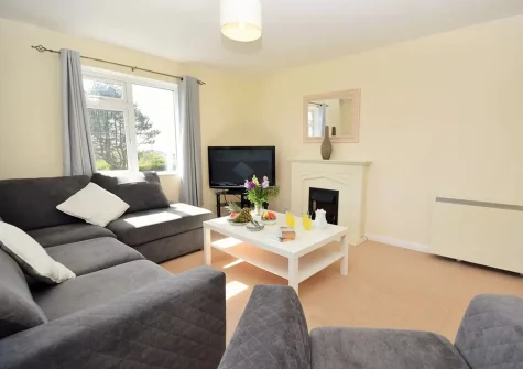 The living room at Lane Head, Croyde