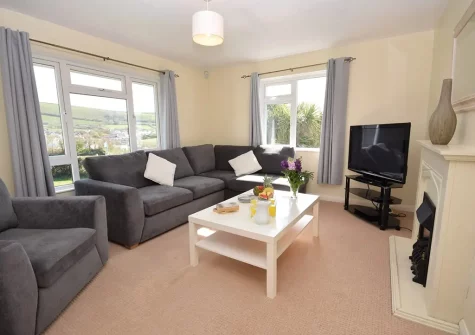 The living room at Lane Head, Croyde