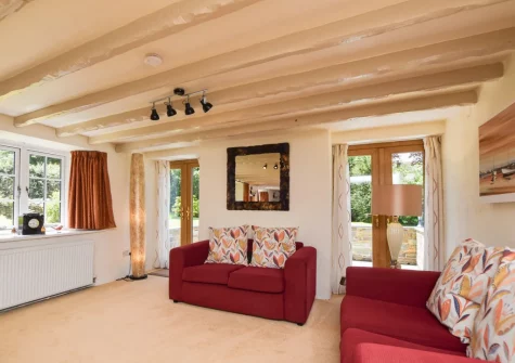 The living room at Langdon House, Jacobstow