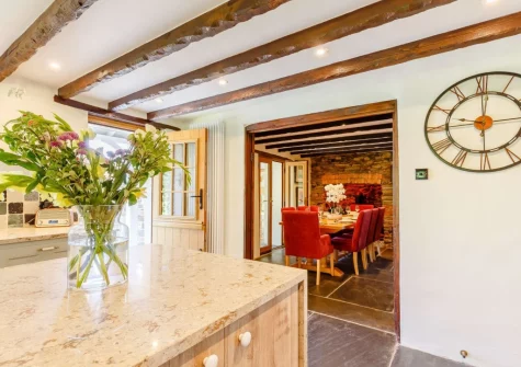The kitchen & dining room at Langdon House, Jacobstow
