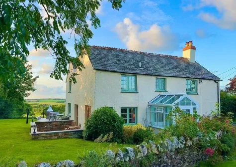 The large enclosed garden at Langdon House, Jacobstow