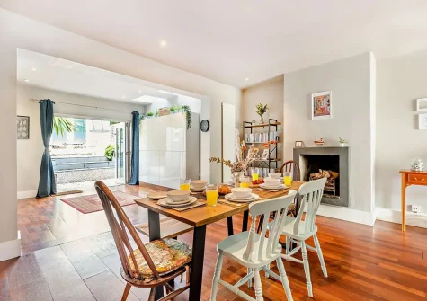 The dining area at Langs House, Paignton