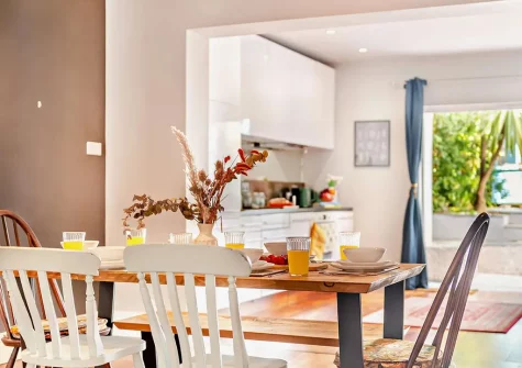 The dining area at Langs House, Paignton