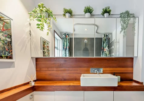 The bathroom at Langs House, Paignton