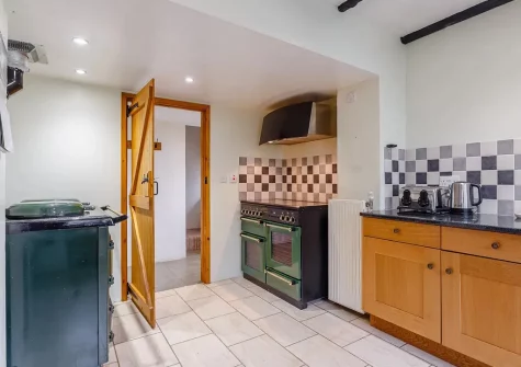The kitchen at Lantern Cross Cottage, Beaford