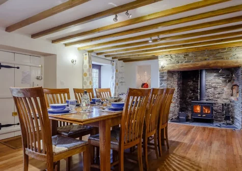 The dining room at Lantern Cross Cottage, Beaford