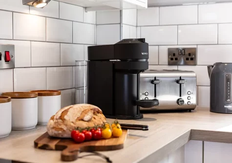 The kitchen at Lantern View, Ilfracombe