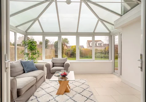 The conservatory at Lanveans, Bude