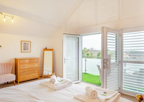 Bedroom #1 at Lanveans, Bude