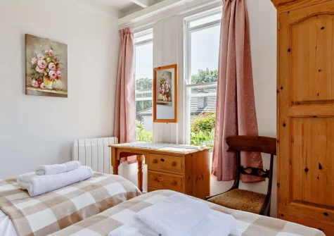 Bedroom #2 at Lanyons Cottage, Coombe