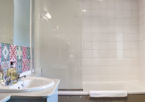 Bedroom #3 en-suite at Lavender Cottage, Snodwell Farm, Cotleigh
