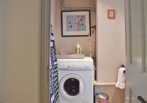 The utility room at Lavender Cottage, Snodwell Farm, Cotleigh