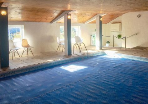 The indoor heated swimming pool at Snodwell Farm, Cotleigh