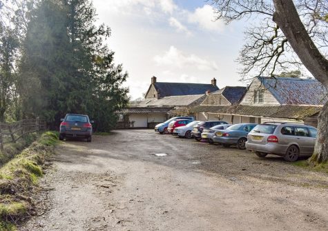 Parking area at Snodwell Farm, Cotleigh