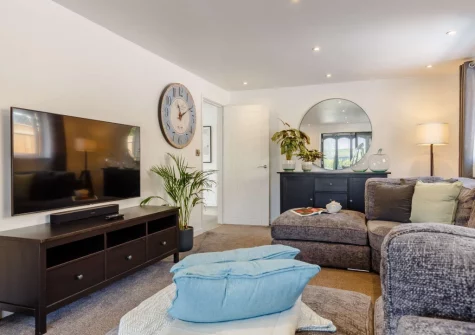 The living room at Lazy Acres, Pyworthy