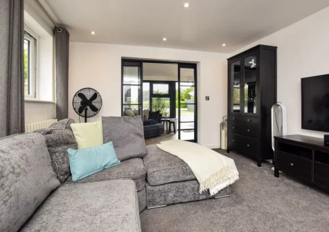 The living room at Lazy Acres, Pyworthy