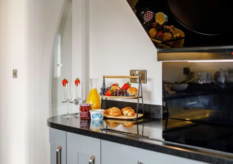 The kitchen at Lazy Acres, Pyworthy