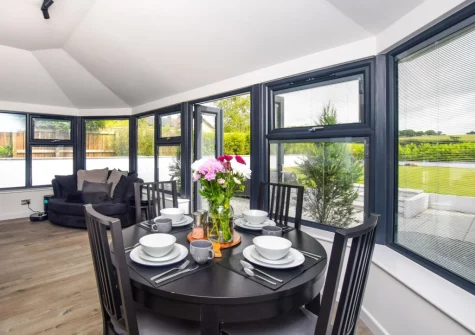 The dining area at Lazy Acres, Pyworthy