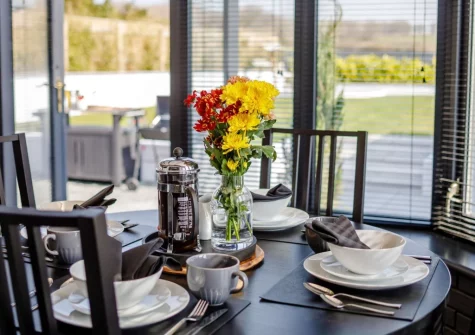 The dining area at Lazy Acres, Pyworthy