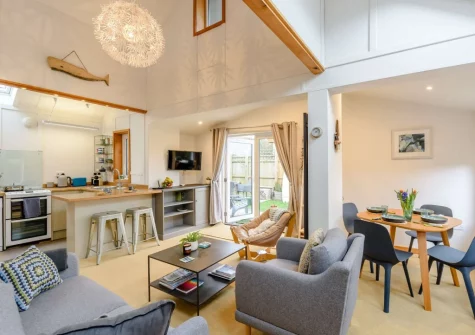 The living area at Leadengate Fields, Croyde