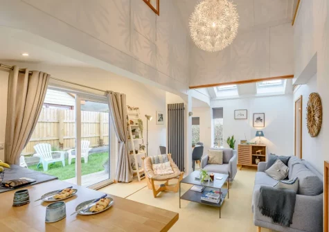 The living area at Leadengate Fields, Croyde